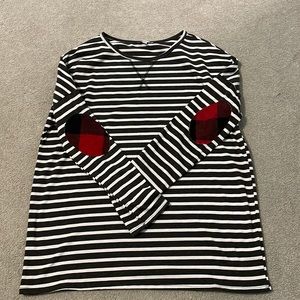 White birch XL long sleeve with elbow patches